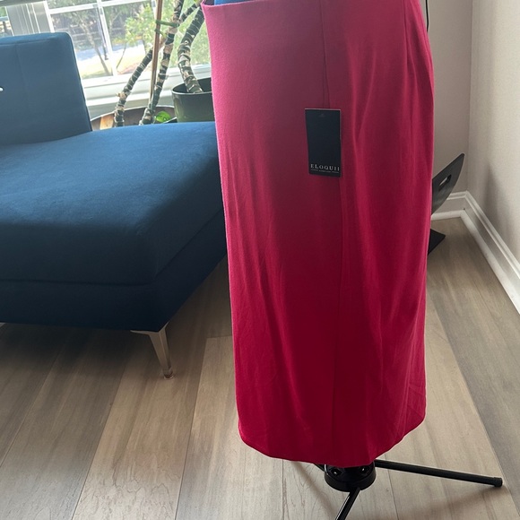 🤫 2 ELOQUII Skirts, size 18. Vibrant Pink/Fushia and Multi Colored Pencil Skirts - Picture 3 of 10